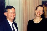 Beate Binder mit dem ungarischen Komponisten Denes Legany (+)